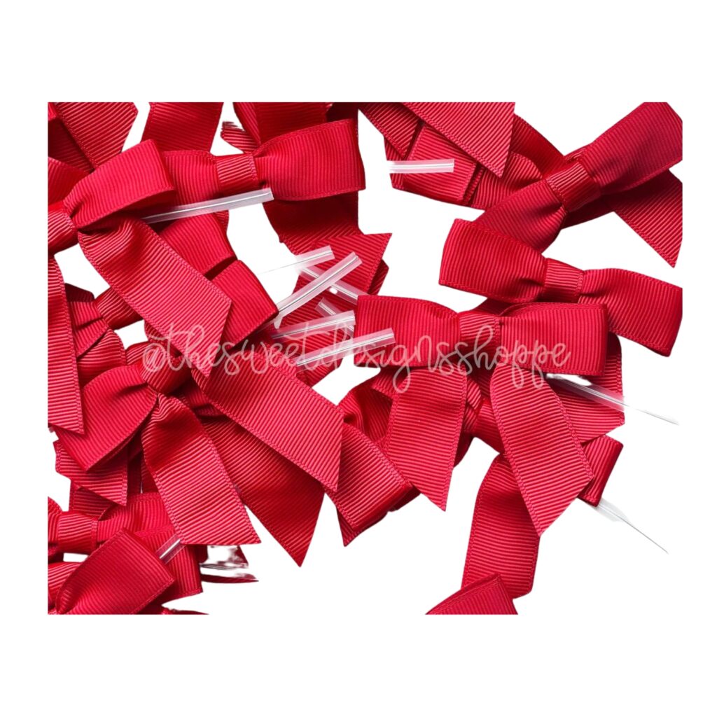 Ribbon Bow with Twist Tie - Valentines Ribbons