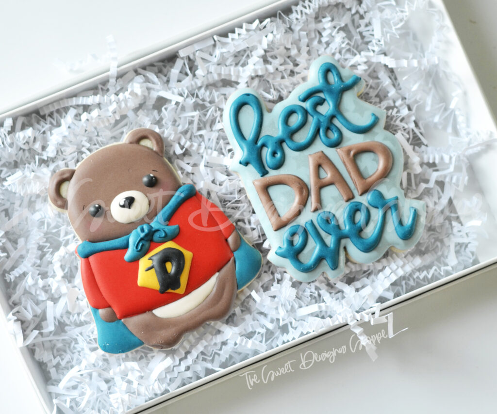 Superhero Bear & Best Dad/Pop Ever - Plaque - Fathers Day - Father's Day - Packaging Ideas for Cookies