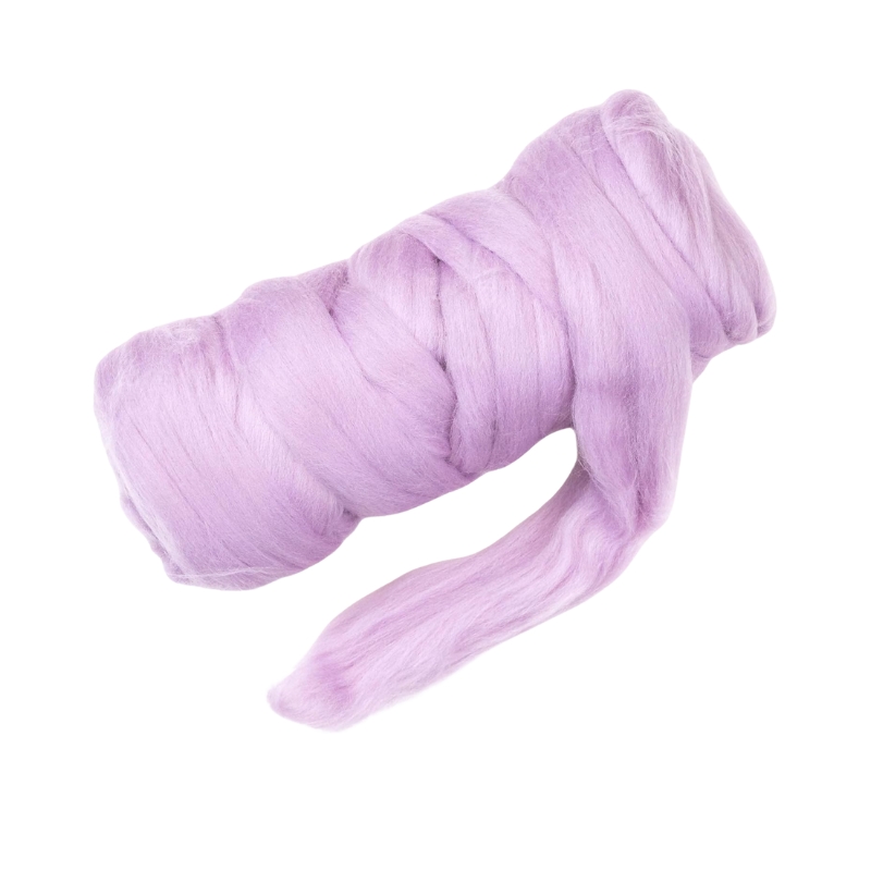 Colored Natural Wool - Lavender - Valentines Ribbons