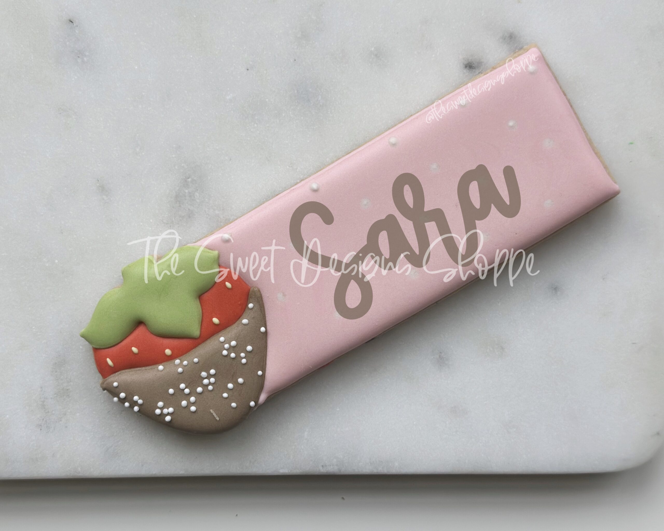 Strawberry Name Tag from The Sweet Designs Shoppe