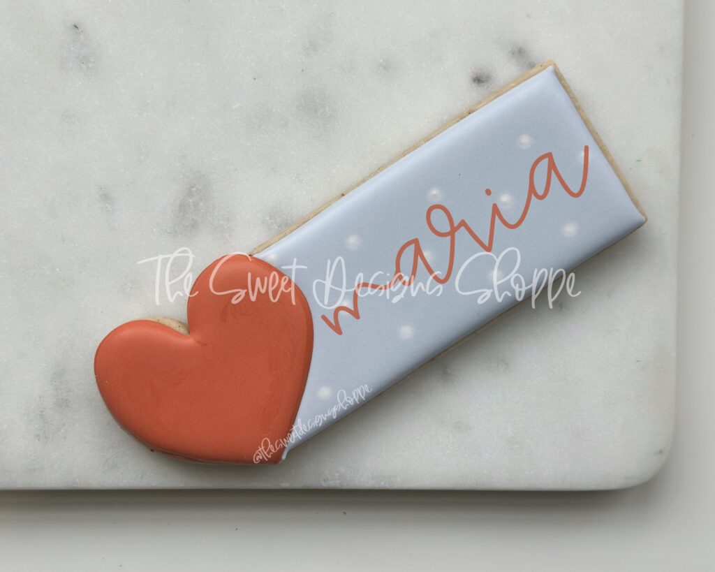 Heart Name Tag from The Sweet Designs Shoppe