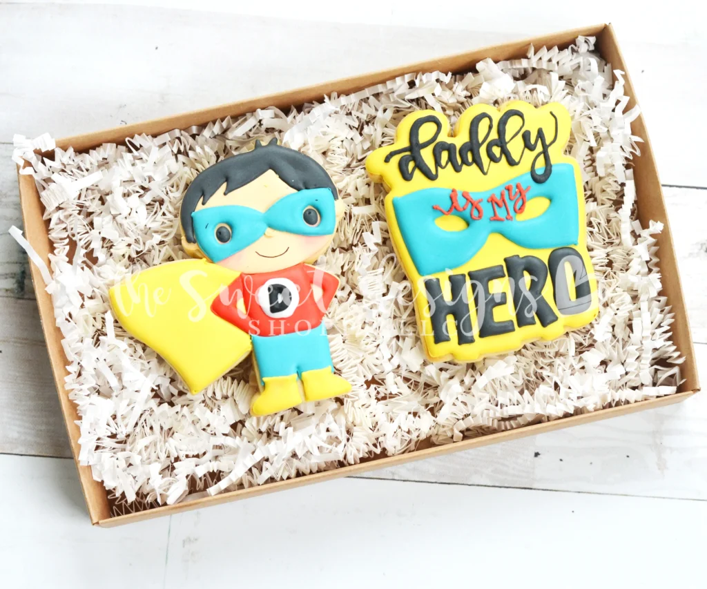  Hero & Plaque - Fathers Day - Father's Day - Packaging Ideas for Cookies