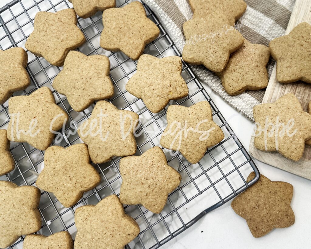 Pumpkin Spice Latte Roll-Out Sugar Cookie star shape